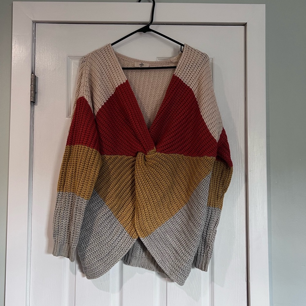 Colorblock Knit Sweater